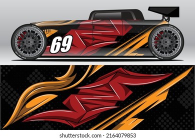 Car wrap decal designs for racing livery or daily car vinyl sticker