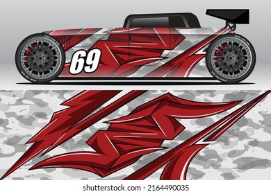 Car wrap decal designs for racing livery or daily car vinyl sticker