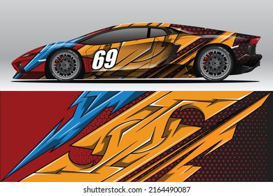 Car wrap decal designs for racing livery or daily car vinyl sticker