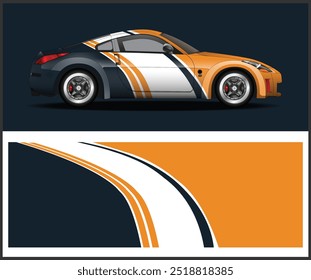 Car wrap decal graphic design wrap pickup truck, race car