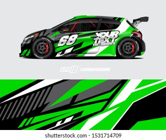 Car wrap decal graphics. Abstract racing and sport background for racing livery or daily use car vinyl sticker.
