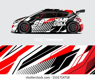Car wrap decal graphics. Abstract racing and sport background for racing livery or daily use car vinyl sticker.