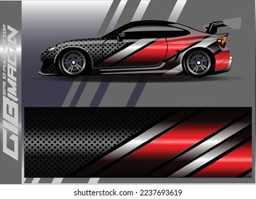Car wrap decal graphics. Abstract eagle stripe, grunge racing and sport background for racing livery or daily use car vinyl sticker