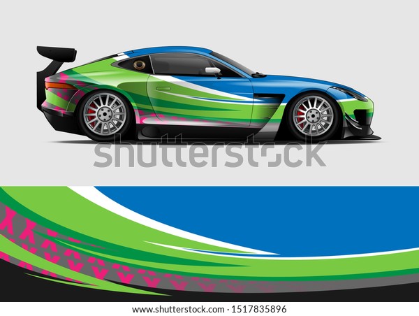 Car wrap\
decal graphics. Abstract stripe and grunge background for racing\
livery or daily use car vinyl\
sticker