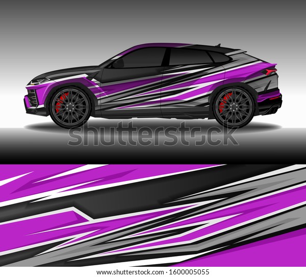 Car Wrap Decal Livery Design Vector Stock Vector (Royalty Free) 1600005055