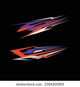 car wrap decal vector design. car modification decal