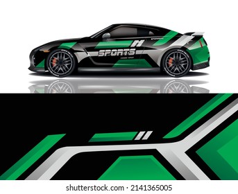 car wrap decal vector template
