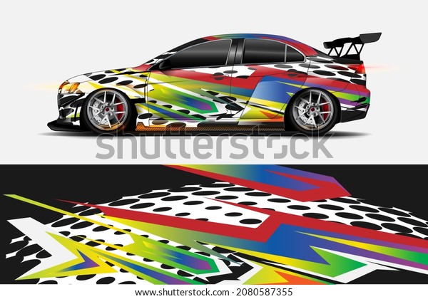 car wrap, decal, vinyl sticker designs\
concept. auto design geometric stripe tiger background for wrap\
vehicles, race cars, cargo vans, and\
livery
