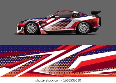 car wrap design. with abstract, bold and aggressive graphic vector eps10