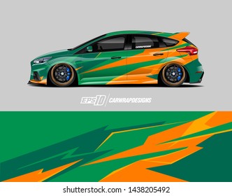 Car wrap design.  Abstract racing background for wrap vehicles, race cars, cargo van, pickup truck and racing livery.