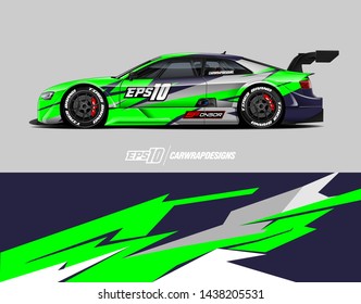 Car wrap design.  Abstract racing background for wrap vehicles, race cars, cargo van, pickup truck and racing livery.