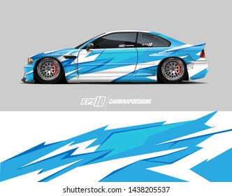 Car wrap design.  Abstract racing background for wrap vehicles, race cars, cargo van, pickup truck and racing livery.
