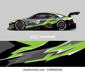 Car wrap design.  Abstract racing background for wrap vehicles, race cars, cargo van, pickup truck and racing livery.