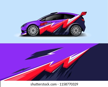 Car wrap design abstract strip and background for Car wrap and vinyl sticker