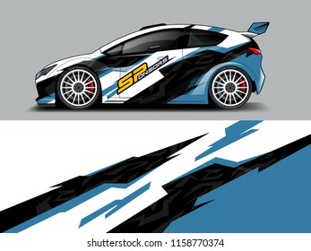 Car wrap design abstract strip and background for Car wrap and vinyl sticker