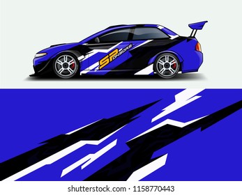 Car wrap design abstract strip and background for Car wrap and vinyl sticker
