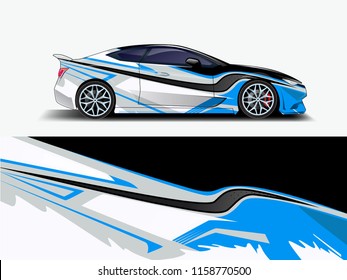 Car wrap design abstract strip and background for Car wrap and vinyl sticker