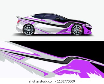 Car wrap design abstract strip and background for Car wrap and vinyl sticker