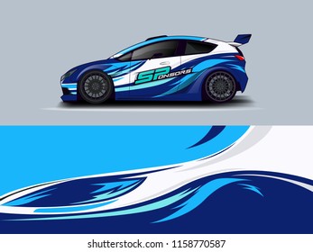Car wrap design abstract strip and background for Car wrap and vinyl sticker