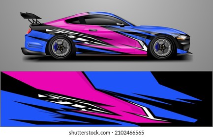 Car Wrap Design Background Vector
