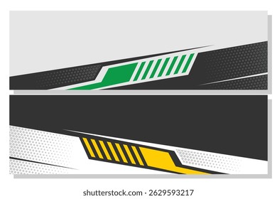 Car wrap design concept. Abstract racing background for wrap vehicle, race car, cargo van, pickup truck and livery EPS 10