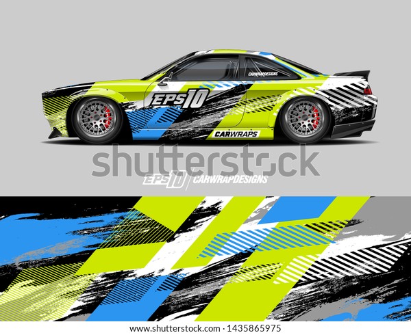 Car wrap\
design concept.  Abstract racing background for wrap vehicles, race\
cars, cargo vans, pickup trucks and\
livery.