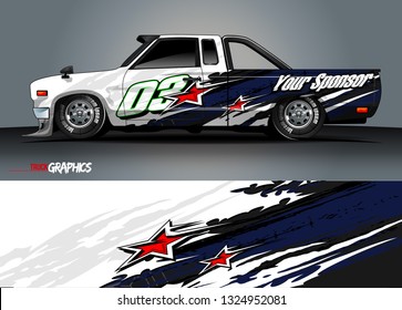 car wrap design. grunge tribal lines with abstract background vector concept for vehicle vinyl wrap and automotive decal livery