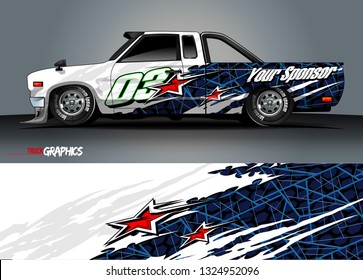 car wrap design. grunge tribal lines with abstract background vector concept for vehicle vinyl wrap and automotive decal livery