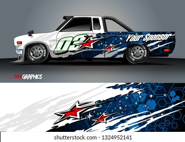 car wrap design. grunge tribal lines with abstract background vector concept for vehicle vinyl wrap and automotive decal livery