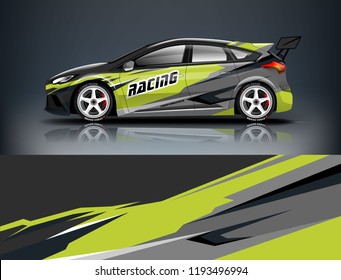 Car Wrap Design Livery Design Racing Stock Vector (Royalty Free ...