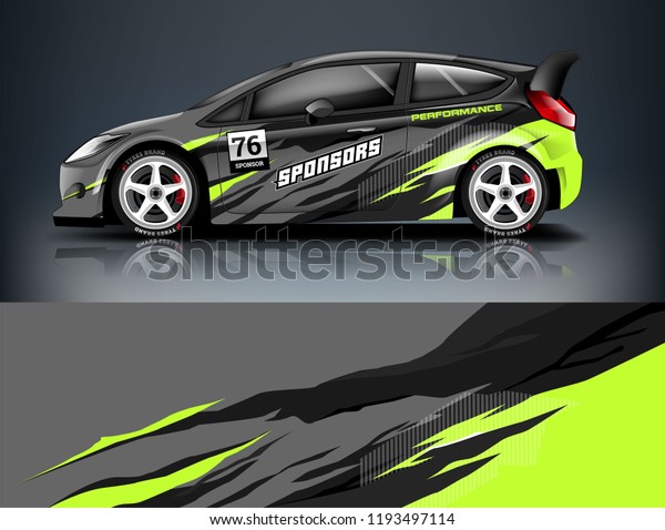 Car Wrap Design Livery Design Racing Stock Vector (Royalty Free) 1193497114