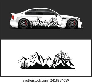 Car Wrap Design with Car Wrap mockups