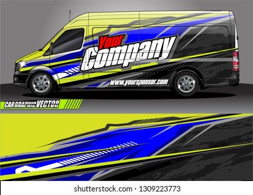 car wrap design. modern lines with abstract background vector concept for vehicle vinyl wrap and automotive decal 