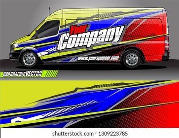 car wrap design. modern lines with abstract background vector concept for vehicle vinyl wrap and automotive decal 