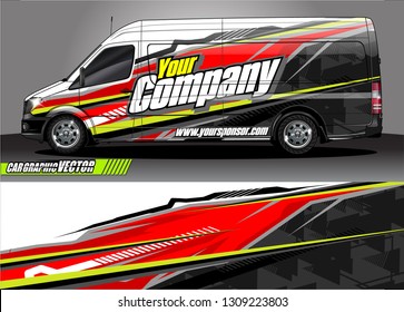 car wrap design. modern lines with abstract background vector concept for vehicle vinyl wrap and automotive decal 