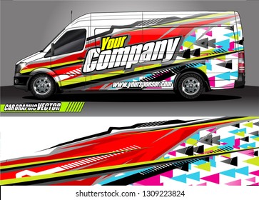 car wrap design. modern lines with abstract background vector concept for vehicle vinyl wrap and automotive decal 