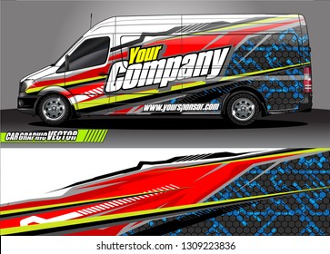 car wrap design. modern lines with abstract background vector concept for vehicle vinyl wrap and automotive decal 