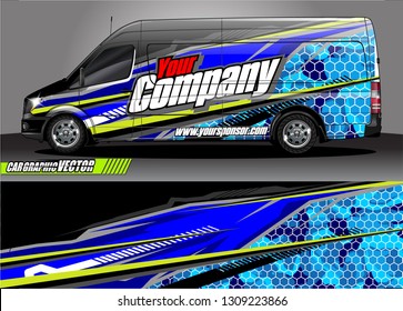 car wrap design. modern lines with abstract background vector concept for vehicle vinyl wrap and automotive decal 
