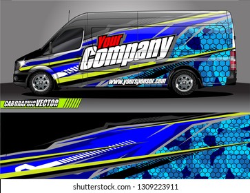 car wrap design. modern lines with abstract background vector concept for vehicle vinyl wrap and automotive decal 