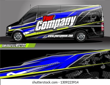 car wrap design. modern lines with abstract background vector concept for vehicle vinyl wrap and automotive decal 