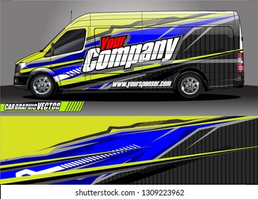car wrap design. modern lines with abstract background vector concept for vehicle vinyl wrap and automotive decal 