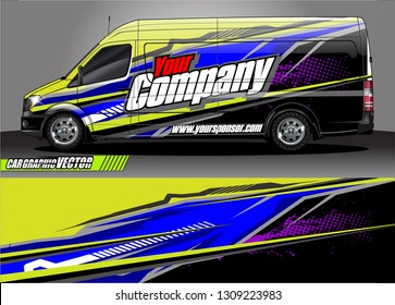 car wrap design. modern lines with abstract background vector concept for vehicle vinyl wrap and automotive decal 