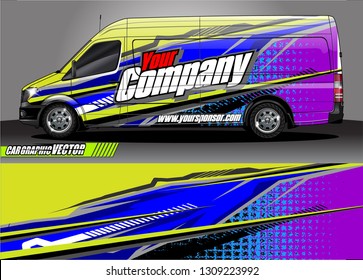 car wrap design. modern lines with abstract background vector concept for vehicle vinyl wrap and automotive decal 