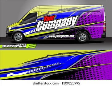 car wrap design. modern lines with abstract background vector concept for vehicle vinyl wrap and automotive decal 