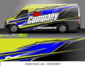 car wrap design. modern lines with abstract background vector concept for vehicle vinyl wrap and automotive decal 