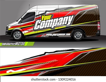 car wrap design. modern lines with abstract background vector concept for vehicle vinyl wrap and automotive decal 