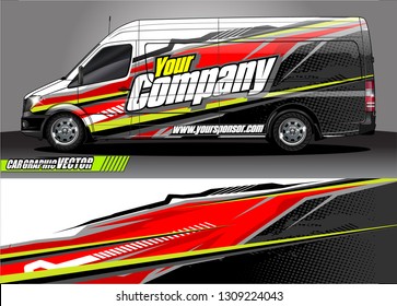 car wrap design. modern lines with abstract background vector concept for vehicle vinyl wrap and automotive decal 
