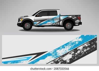 Car wrap design race livery vehicle vector. Graphic stripe racing background kit designs for vehicle, race car, rally, adventure and livery