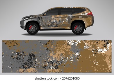 Car wrap design race livery vehicle vector. Graphic stripe racing background kit designs for vehicle, race car, rally