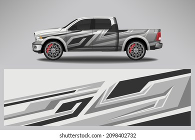 Car wrap design race livery vehicle vector. Graphic stripe racing background kit designs for vehicle, race car, rally
